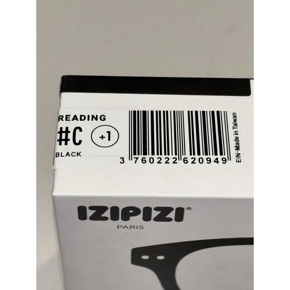 Izipizi Black Occhiali Da Lettura Reading Glasses #C 1.0 NIB